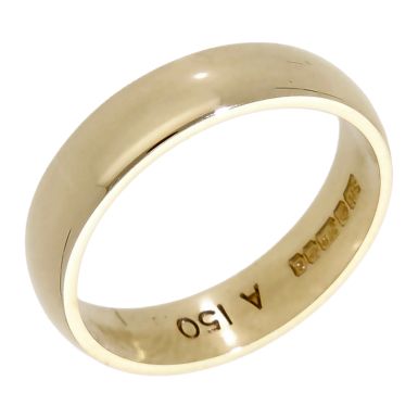 Pre-Owned 9ct Yellow Gold 4mm Wedding Band Ring