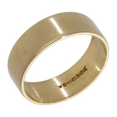Pre-Owned 9ct Yellow Gold 7mm Wedding Band Ring