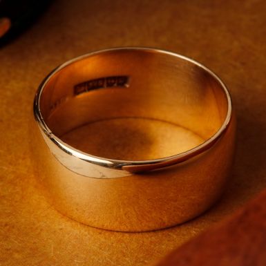Pre-Owned Vintage 1978 9ct Yellow Gold 8mm Wedding Ring
