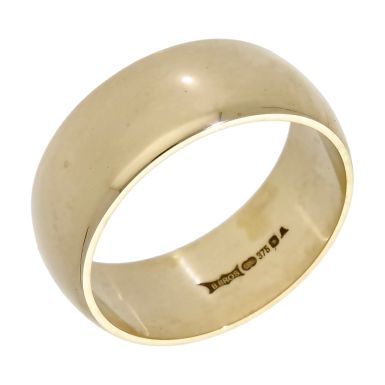 Pre-Owned 9ct Yellow Gold 9mm Wedding Band Ring