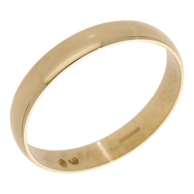 Pre-Owned 18ct Yellow Gold 4mm Wedding Band Ring