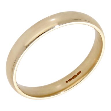 Pre-Owned 9ct Yellow Gold 3mm Wedding Band Ring