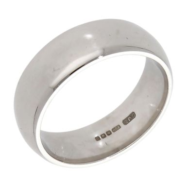 Pre-Owned 18ct White Gold 7mm Wedding Band Ring
