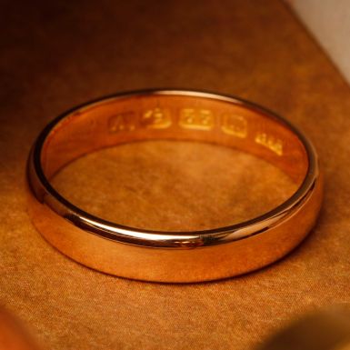 Pre-Owned Vintage 1920 22ct Gold 4mm Wedding Ring