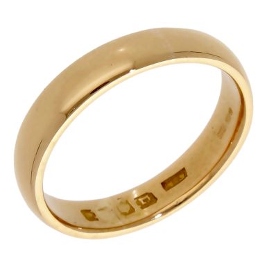 Pre-Owned 22ct Gold 4mm Wedding Band Ring