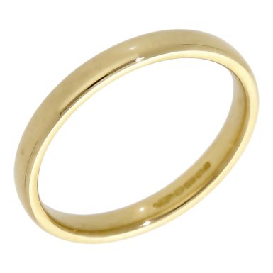 Pre-Owned 18ct Yellow Gold 2.5mm Plain Wedding Band Ring