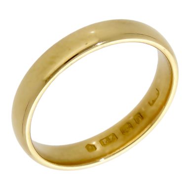 Pre-Owned 22ct Yellow Gold 3mm Plain Wedding Band Ring