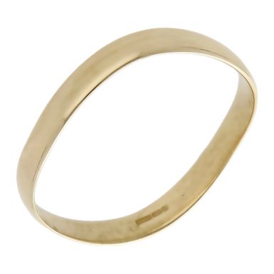 Pre-Owned 9ct Yellow Gold Wave Band Ring
