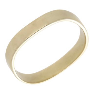 Pre-Owned 9ct Yellow Gold Wave Band Ring