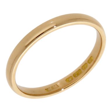 Pre-Owned Vintage 1934 22ct Gold 2.5mm Wedding Band Ring