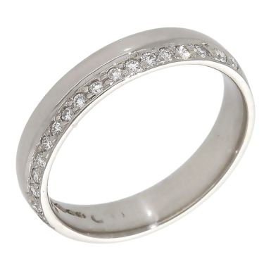 Pre-Owned Platinum Diamond Set Wedding Band