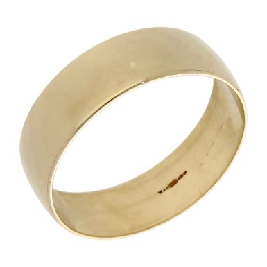 Pre-Owned 9ct Yellow Gold 7mm Wedding Band Ring