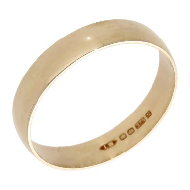 Pre-Owned 9ct Yellow Gold 3.5mm Wedding Band Ring