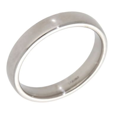 Pre-Owned 9ct White Gold 4mm Wedding Band Ring
