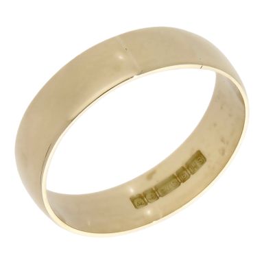 Pre-Owned 9ct Yellow Gold 5mm Wedding Band Ring