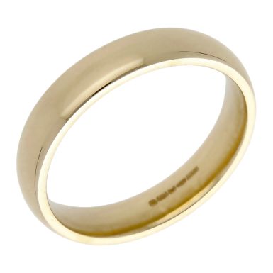 Pre-Owned 9ct Yellow Gold 4mm Wedding Band Ring