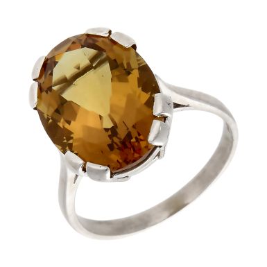 Pre-Owned 9ct White Gold Colour Changing Gemstone Dress Ring