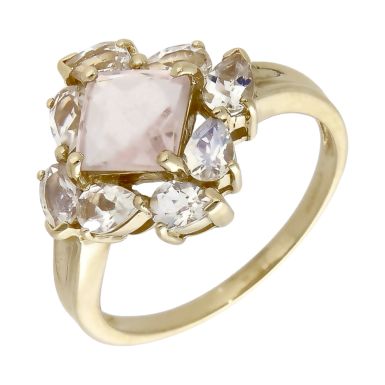 Pre-Owned 9ct Yellow Gold Quartz Dress Ring