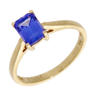 Pre-Owned 18ct Yellow Gold Tanzanite Solitaire Ring