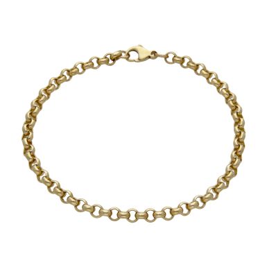 Pre-Owned 9ct Yellow Gold 8" Belcher Link Bracelet