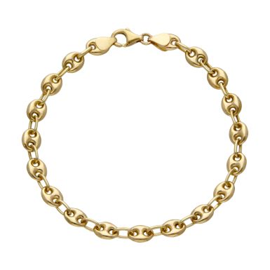 Pre-Owned 18ct Yellow Gold 8" Anchor Marine Link Bracelet
