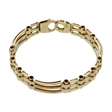 Pre-Owned 9ct Yellow Gold 7" Gate Link Bracelet