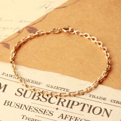 Pre-Owned Vintage 1981 9ct Gold 7" Diamond-Cut Belcher Bracelet