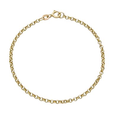 Pre-Owned 9ct Yellow Gold 7.5" Belcher Bracelet