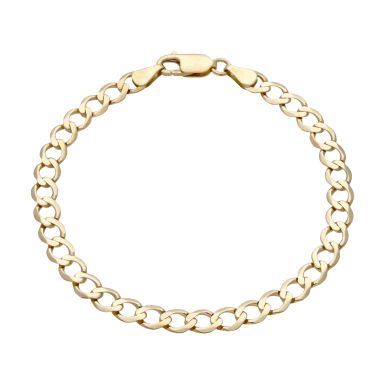 Pre-Owned 9ct Yellow Gold 8" Curb Bracelet