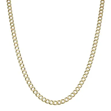 Pre-Owned 9ct Yellow Gold 20" Curb Chain Necklace