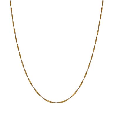 Pre-Owned 9ct Yellow Gold 23" Twist Link Chain Necklace