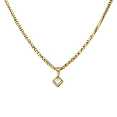 Pre-Owned 18ct Yellow Gold 18 Inch Diamond Set Necklace
