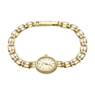 Pre-Owned 9ct Yellow Gold Ladies Geneve Dress Watch