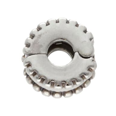 Pre-Owned Pandora Silver Beaded Edge Clip Charm