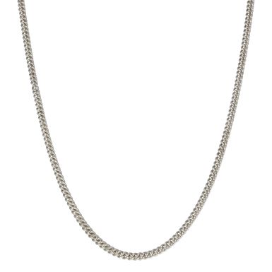 Pre-Owned Sterling Silver 25.5" Close Curb Chain Necklace