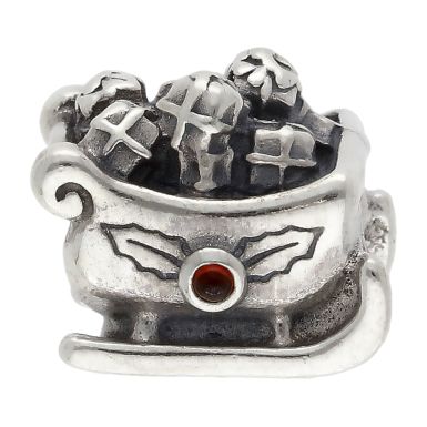 Pre-Owned Pandora Silver Santa Sleigh Charm