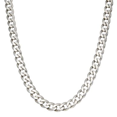 Pre-Owned Sterling Silver 20" Heavy Curb Chain Necklace