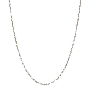 Pre-Owned Sterling Silver 18" Micro Belcher Chain Necklace