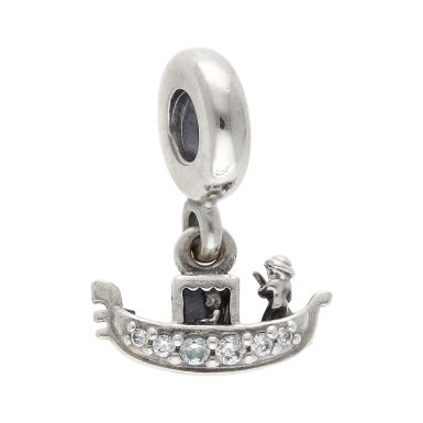 Pre-Owned Pandora Silver Gondola Boat Dangle Charm