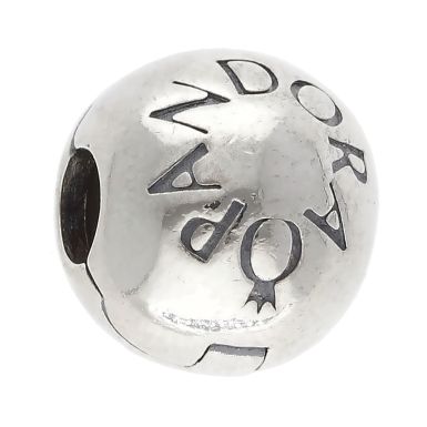 Pre-Owned Pandora Silver Round Clip Charm