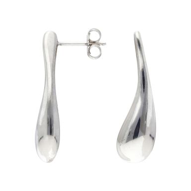 Pre-Owned Sterling Silver Tear Drop Earrings