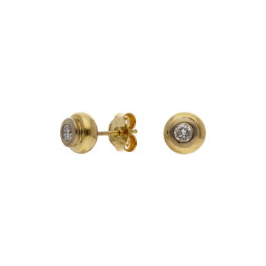 Pre-Owned 18ct Yellow Gold 0.25ct Diamond Stud Earrings