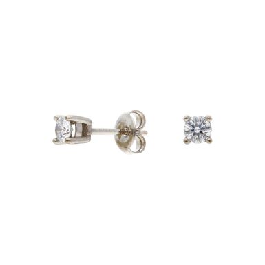 Pre-Owned 18ct White Gold 0.33ct Diamond Stud Earrings