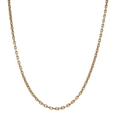 Pre-Owned 9ct Yellow Gold 21" Diamond-Cut Belcher Chain Necklace