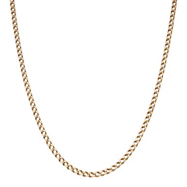 Pre-Owned 9ct Yellow Gold 20" Curb Chain Necklace