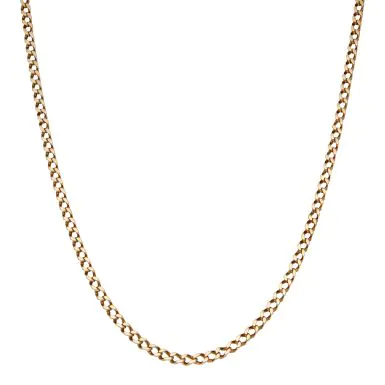 Pre-Owned 9ct Yellow Gold 20" Curb Chain Necklace