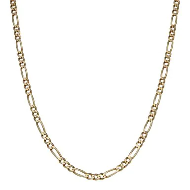 Pre-Owned 9ct Yellow Gold 23" Figaro Chain Necklace