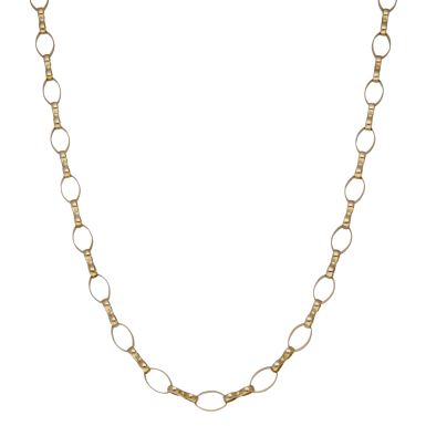 Pre-Owned 9ct Yellow Gold 20" Fancy Belcher Link Chain Necklace