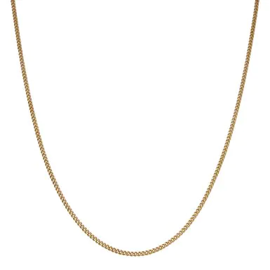 Pre-Owned 9ct Yellow Gold 16" Curb Chain Necklace