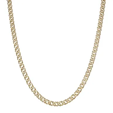 Pre-Owned 9ct Yellow Gold 18" Double Curb Chain Necklace